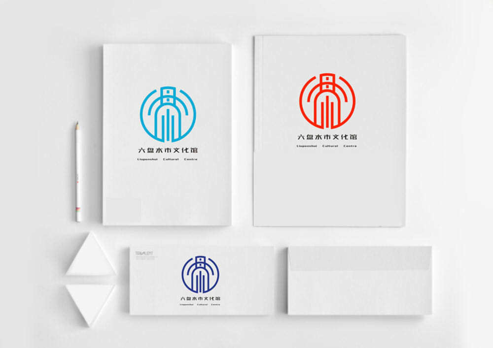 六盘水文化馆形象logo设计