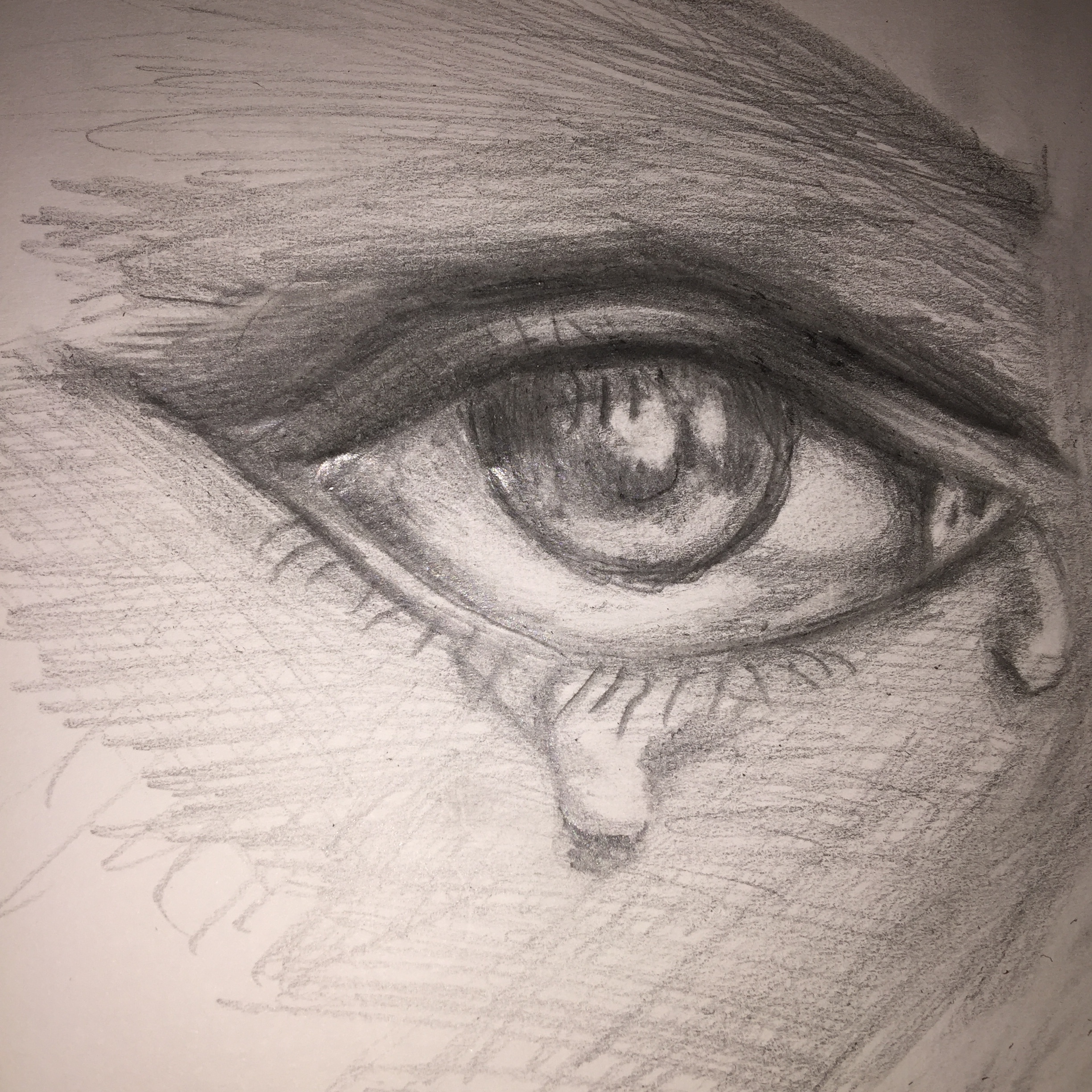 素描画眼泪-素描学习之路