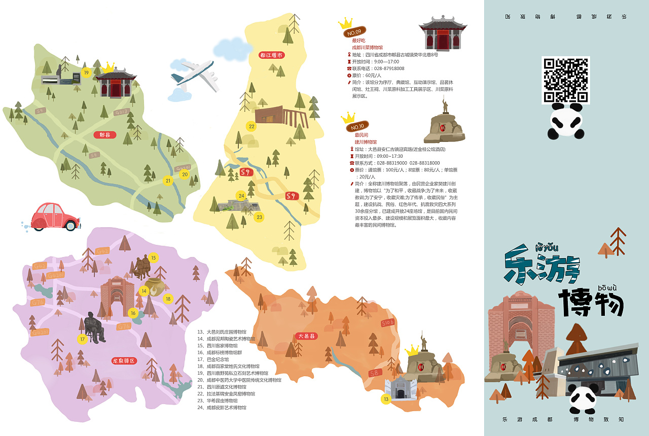 乐游博物——成都市博物馆之旅地图作品