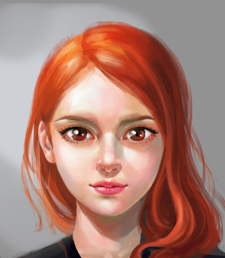 练习人脸|绘画习作|插画|阿晕唉 - 原创设计作品