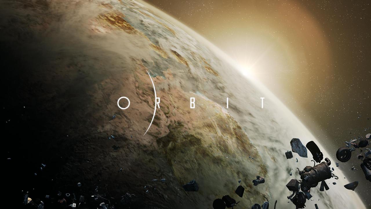 原创作品:C4D太空环境&污染地球制作 动画短片《ORBIT》镜头