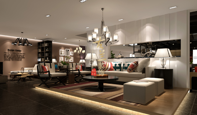 龙泉展厅装修设计公司-凯撒家具体验店设计|室