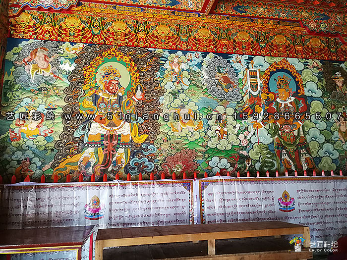 西藏藏式少数民族彩绘实例作品欣赏