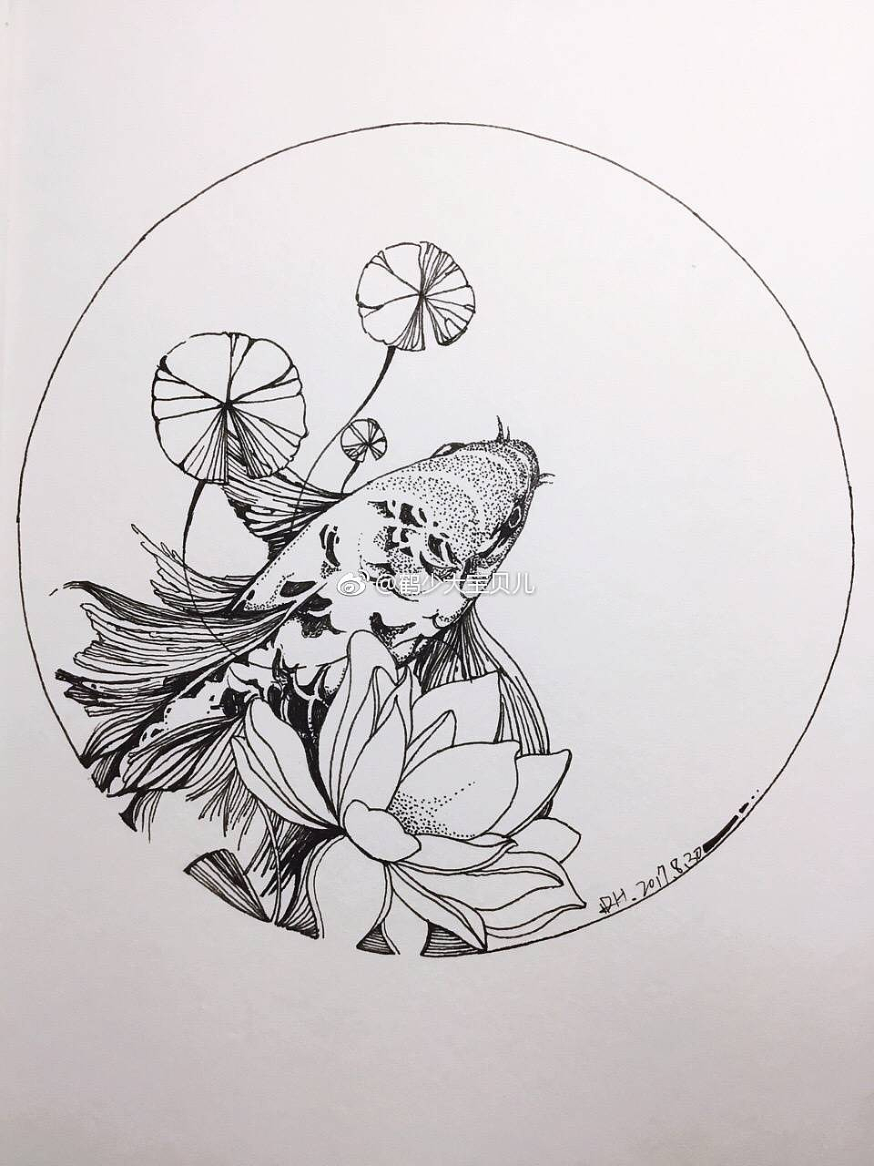 纹身线描内容图片分享