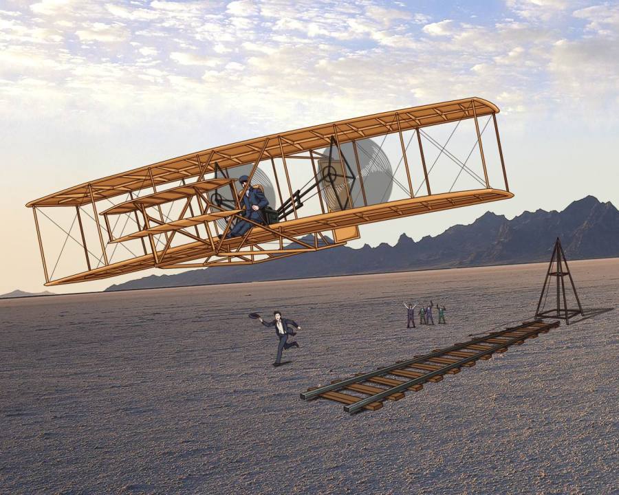 巧虎交通工具.莱特兄弟|儿童插画|插画|liang_k 