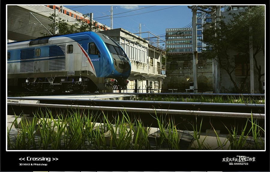 火车党奉上-原创火车动画场景-截图静帧渲染|其