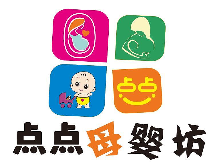 本溪县点点母婴坊logo设计