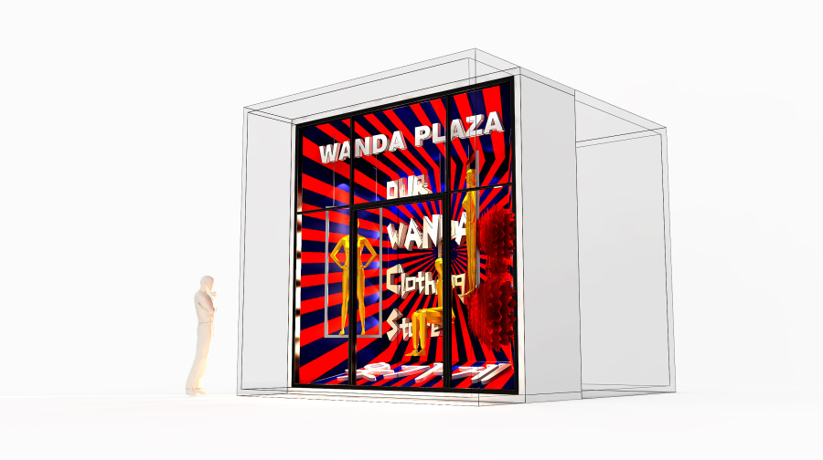 大连某地产商业街橱窗及中岛设计|展示\/橱窗\/店