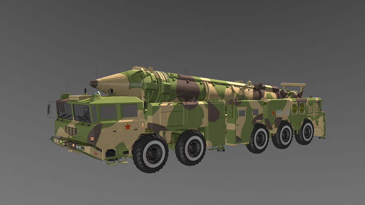 df21导弹发射车 东风21导弹发射车