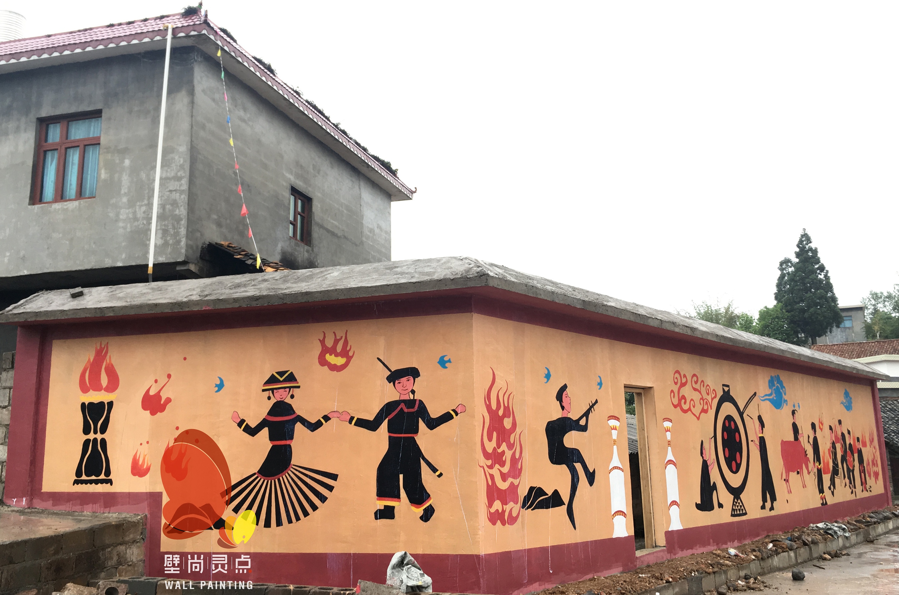 彝族文化墙