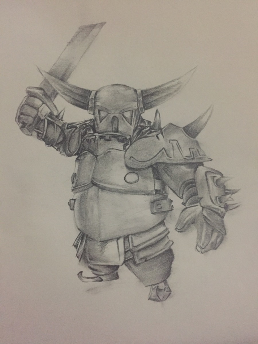 【铅笔手绘】部落冲突COC部分兵种铅笔手绘