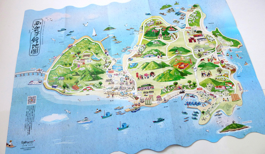 南澳手绘地图|商业插画|插画|跳叫板 - 原创设计