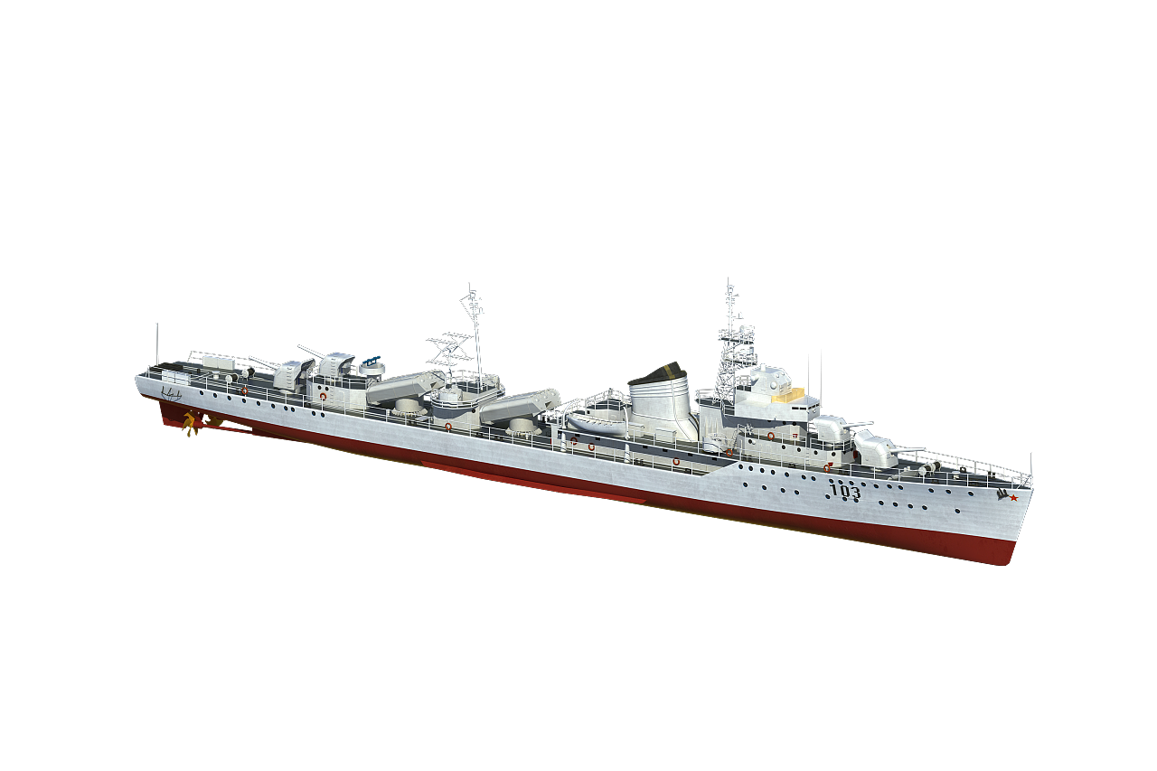 鞍山级驱逐舰|三维|机械\/交通|辉总曰:Good morning - 原创作品 - 站酷 (ZCOOL)