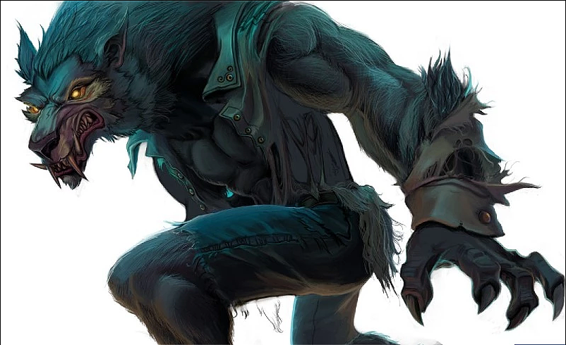 帅气狼人怎么画图片大全