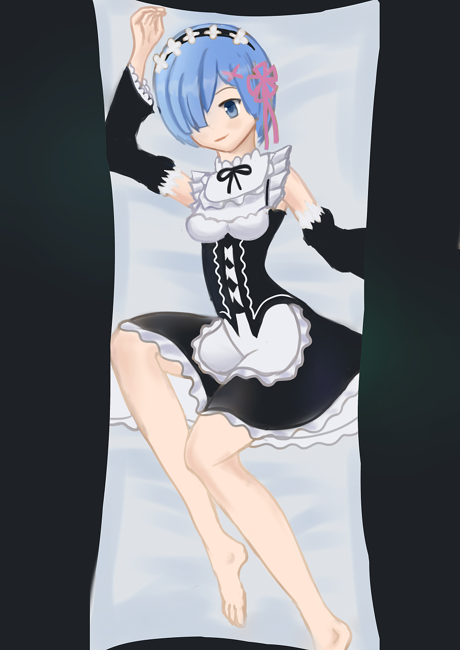 等身抱枕设计(蕾姆)|商业插画|插画|机智的MEMORECOOL - 原创设计作品 - 站酷 (ZCOOL)