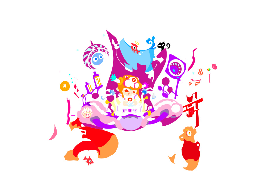 螃蟹捕鱼机(上色步骤-上篇)|绘画习作|插画|JKL