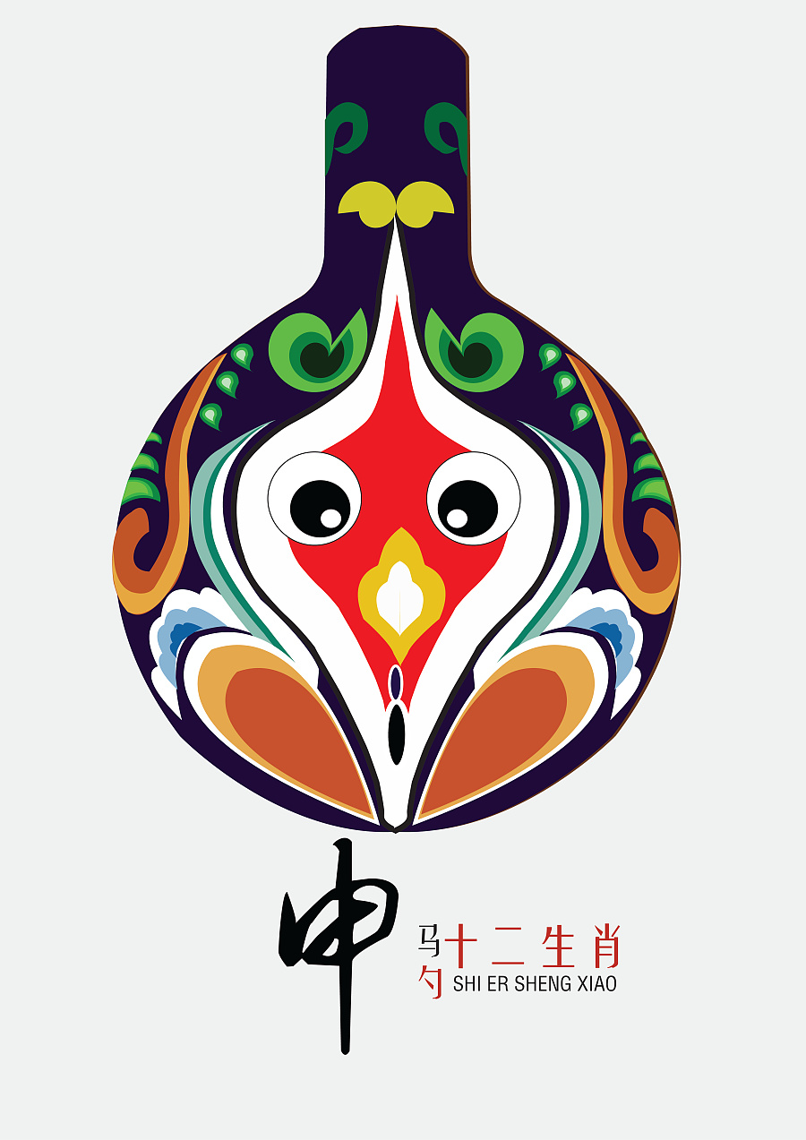 中国民间马勺脸谱-十二生肖(14年毕业设计&总结)|其他手工|手工艺|honey左 - 原创设计作品 - 站酷 (ZCOOL)