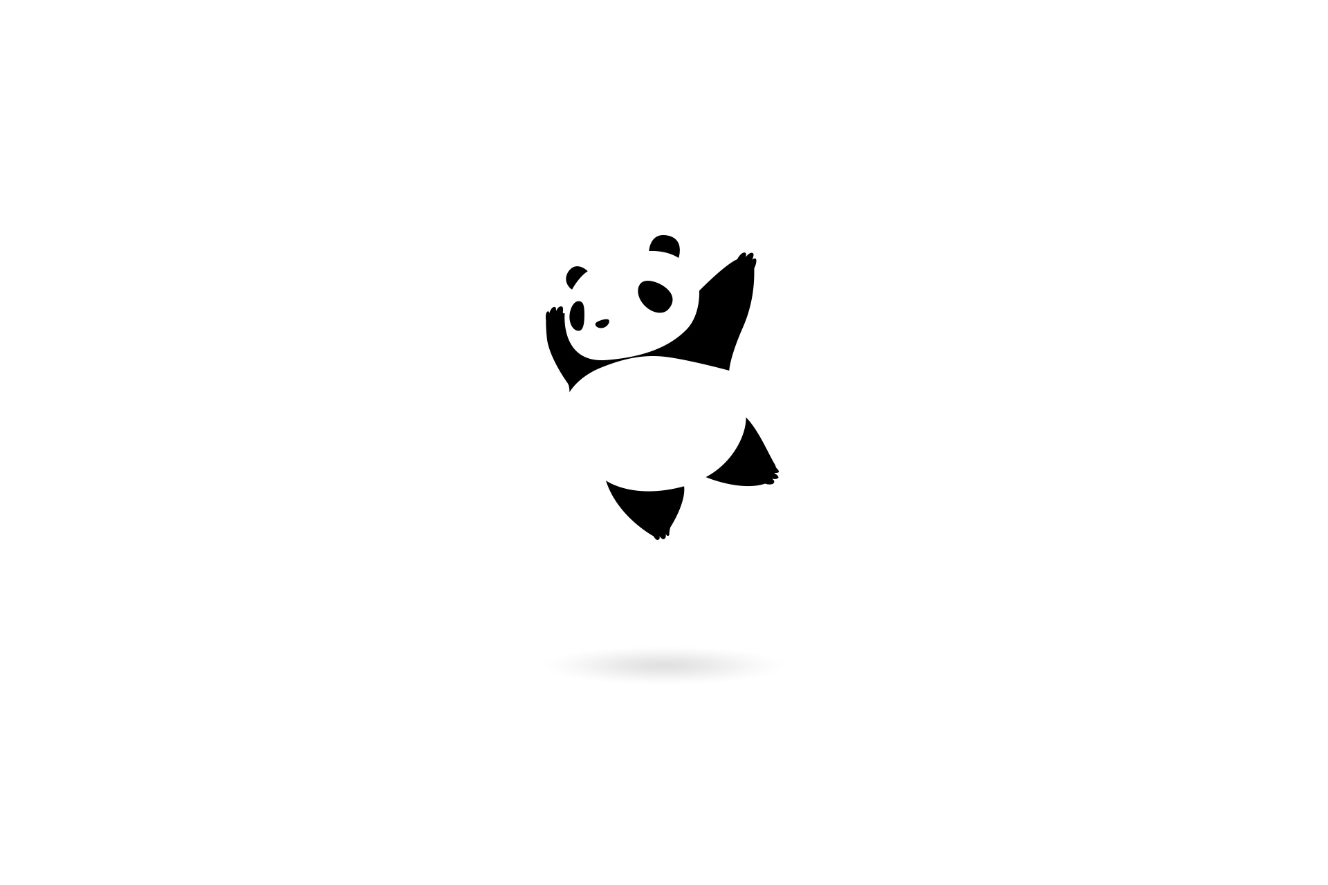 熊猫影社logo设计
