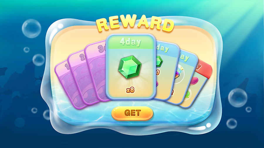 海洋连连看|游戏UI|UI|王小妞家的王小妞 - 原创