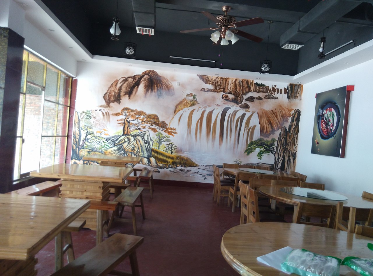 山水墙绘|其他|墙绘\/立体画|行行重行行 - 原创作品 - 站酷 (ZCOOL)