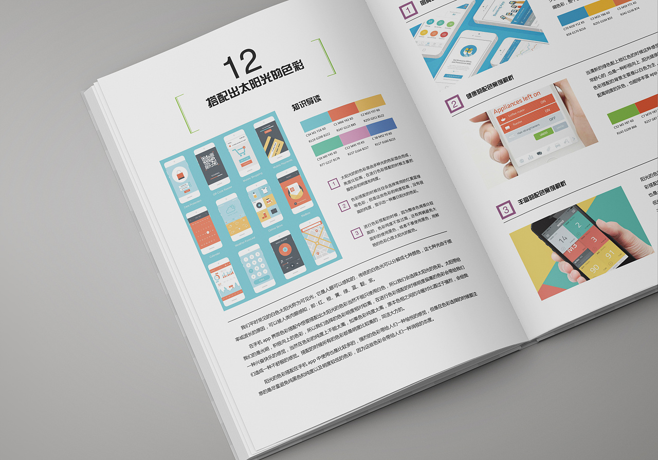 《ui设计师的色彩搭配手册《ui设计师的版式设计手册》书籍效果图