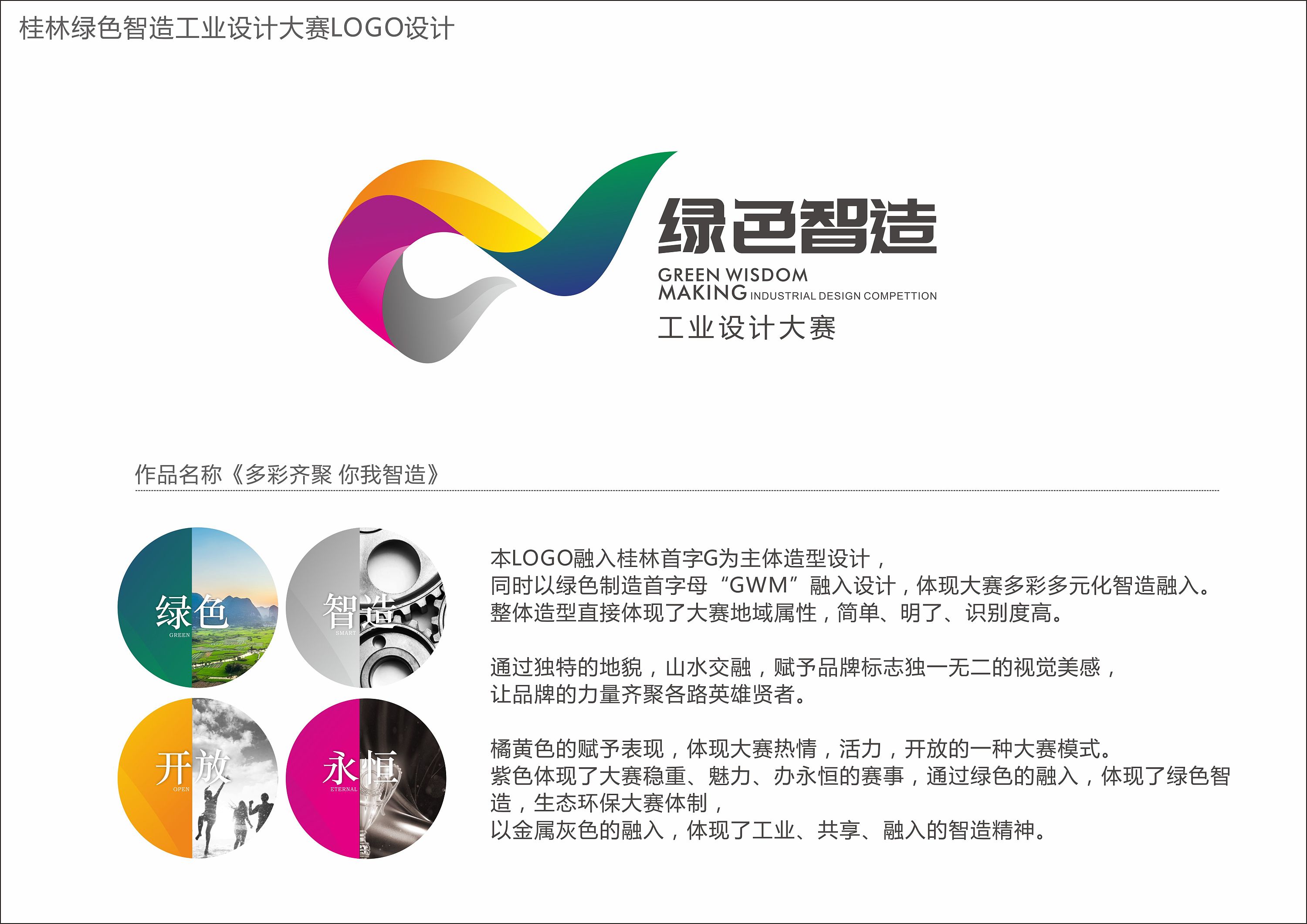 2018年桂林"绿色智造"工业设计大赛logo形象设计