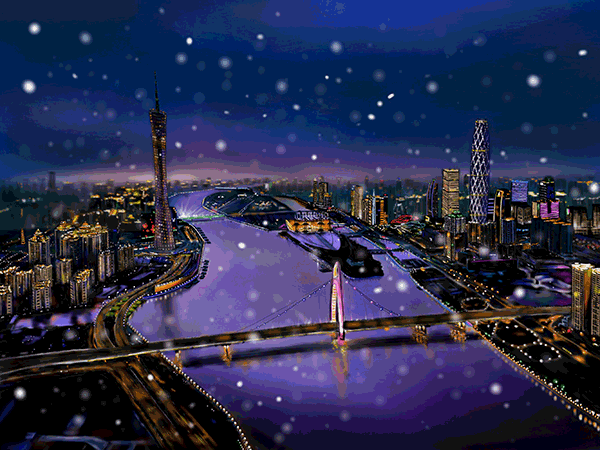 壁纸 夜景 600_450 gif 动态图 动图