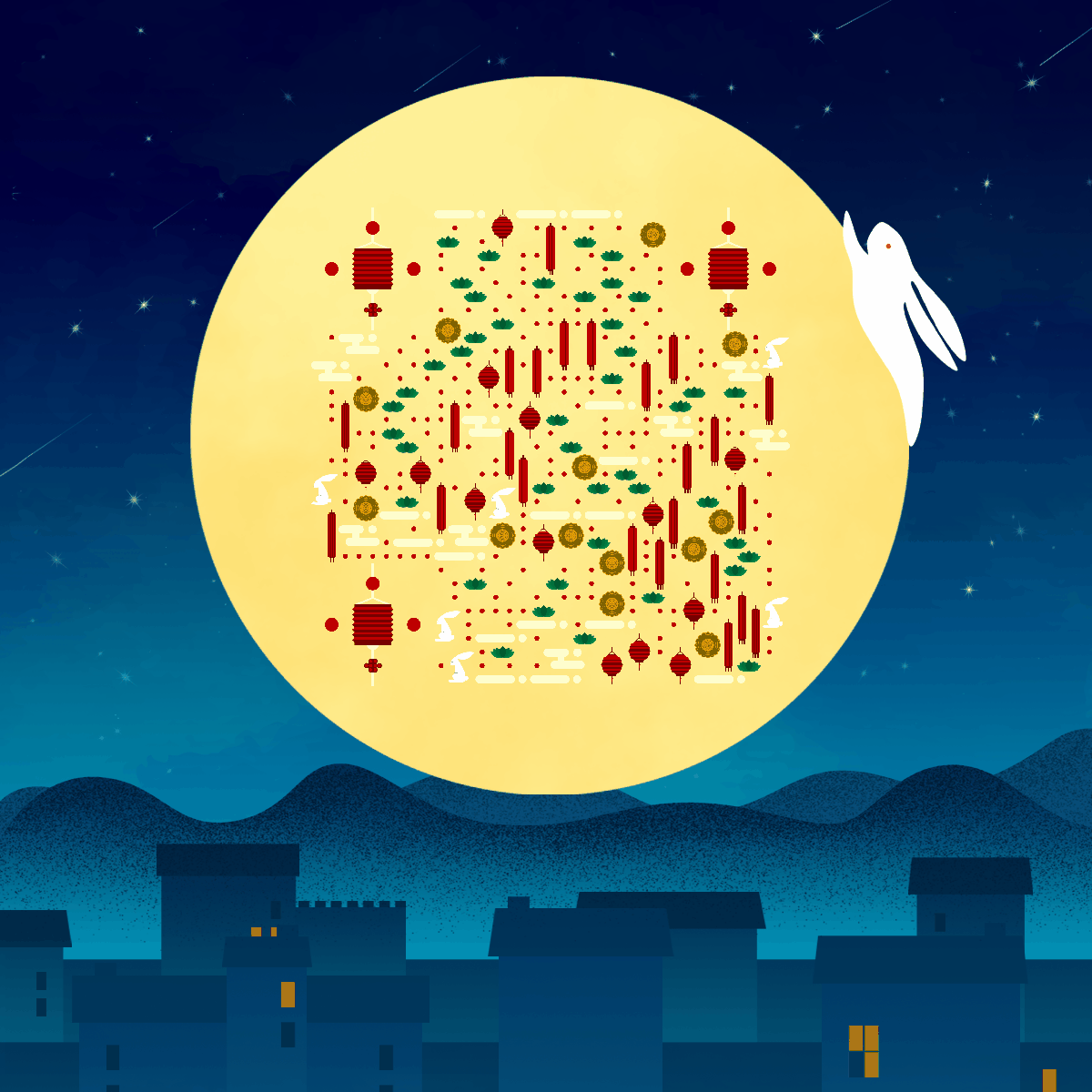 浓情中秋动态图模板-玩玩笑笑