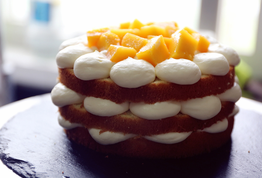 芒果裸蛋糕 简约版 烘焙小能手|静物|摄影|pepe