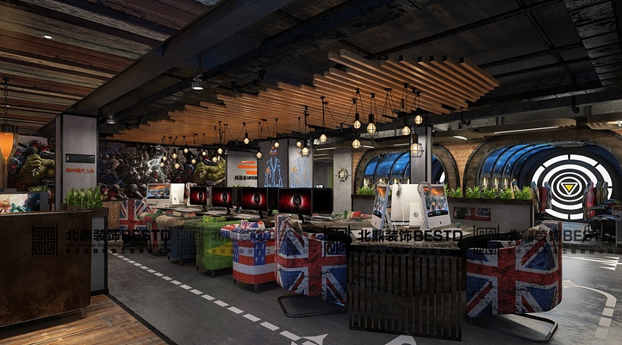 西藏网吧装修设计|拉萨网吧装修设计|西藏网吧