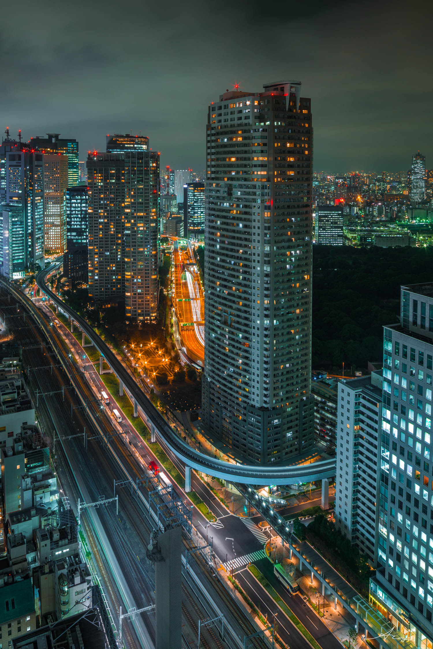 日本城市夜景:从东京到横滨.