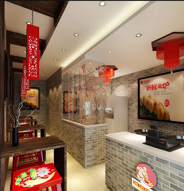 《湖沟烧饼形象店设计》——成都小吃店装修设计