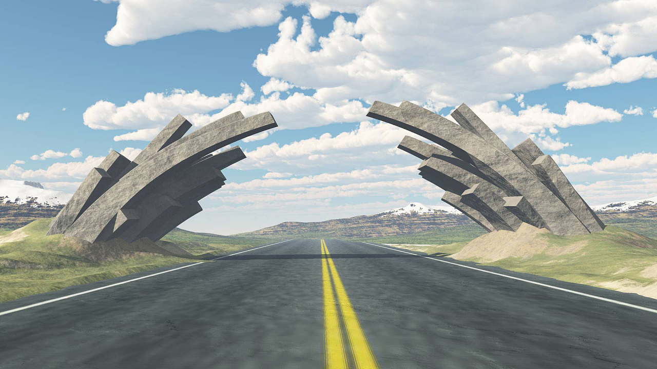 昆仑山高速入口设计|空间|建筑设计|long39075