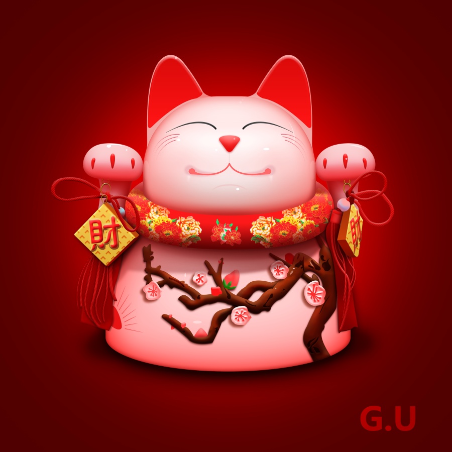 发财猫|图标|GUI|leogu517917632 - 原创设计作品 - 站酷 (ZCOOL)