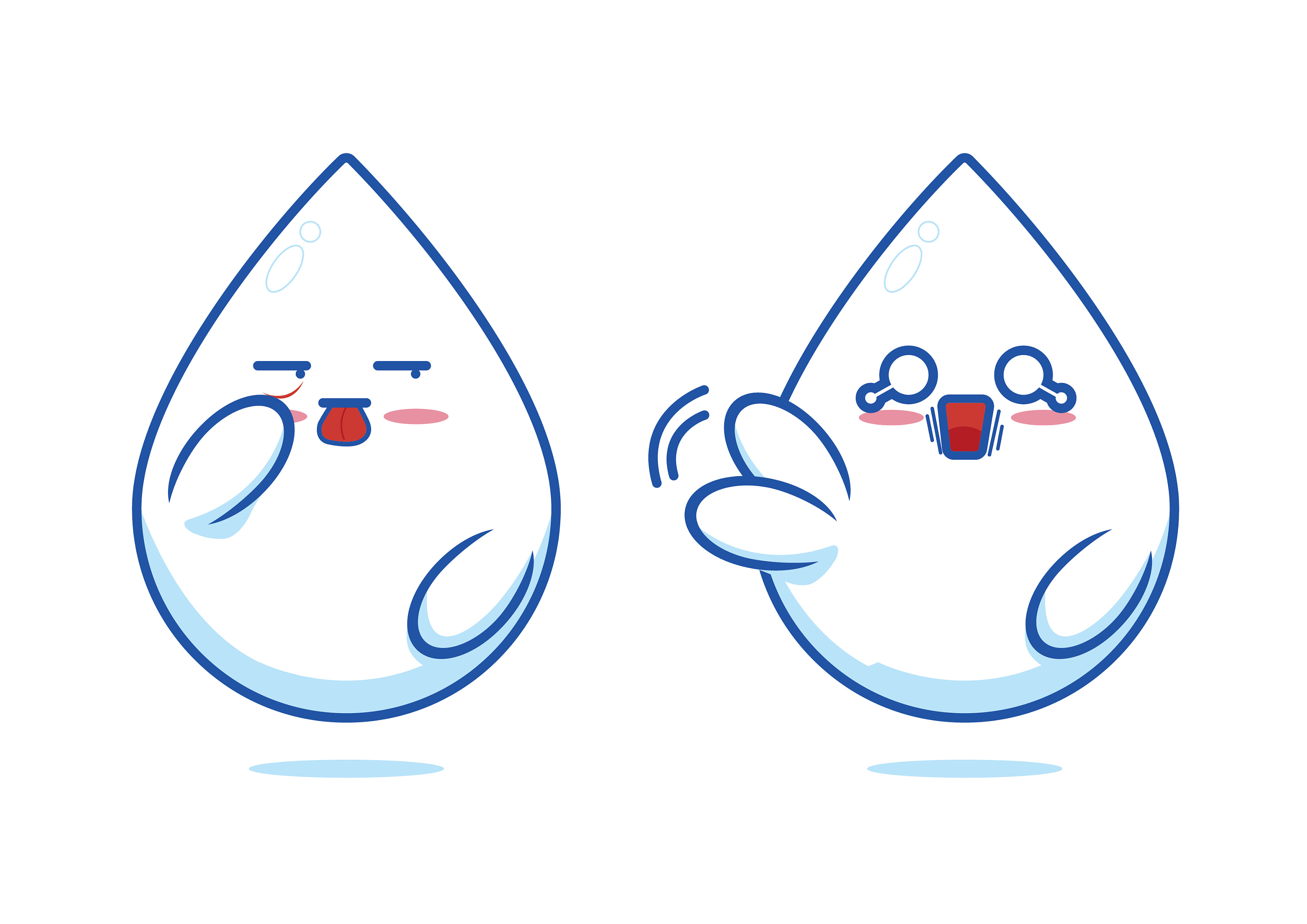 哈尔滨智成笔品牌设计-吉祥物设计-科御-小水滴