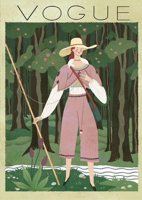 vogue封面插画|插画|创作习作|joanma插画 - 原创作品