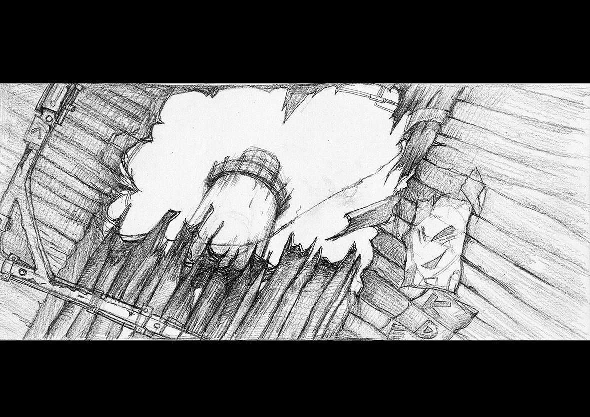 我画的动画场景设计手稿 大三时候参与的