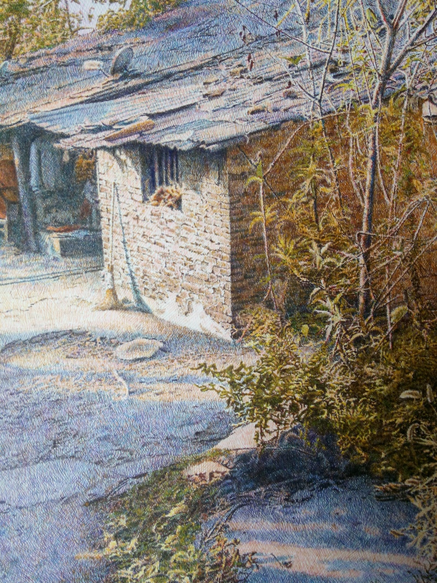 《空巢》|钢笔画|纯艺术|go朱云峰1 - 原创设计