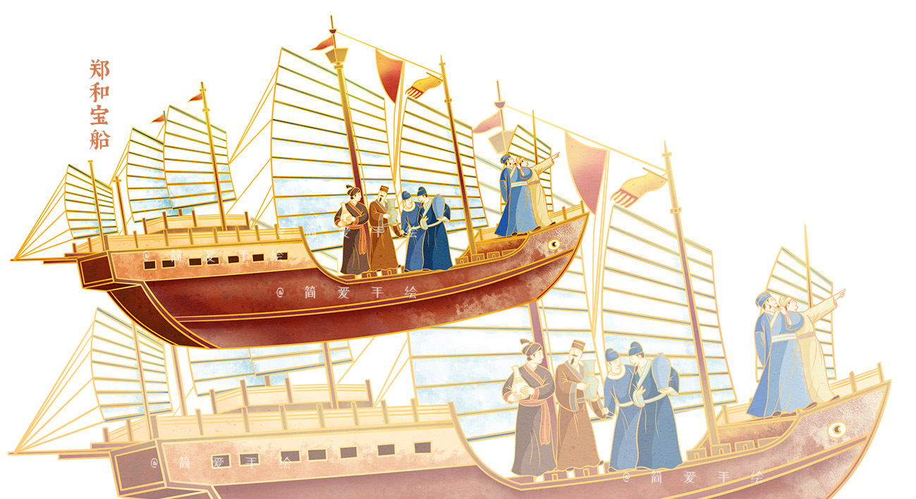 丝绸之路系列插画