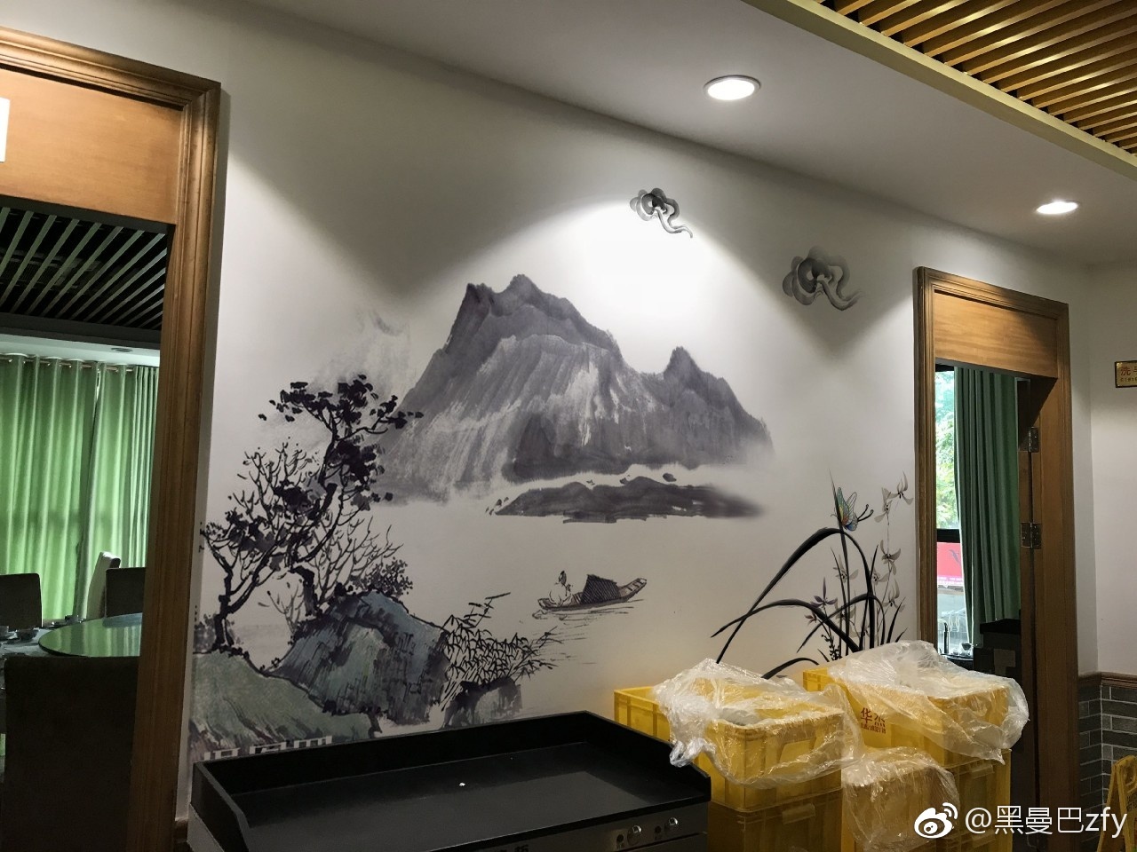 餐厅墙绘