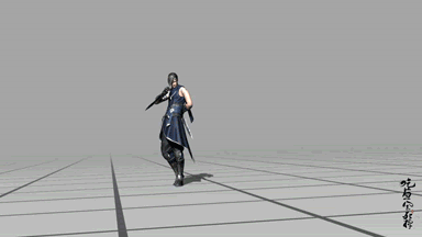 当然,武侠部分的所有动作,包括:男剑,女剑,男枪,男刺客,轻功等,是我