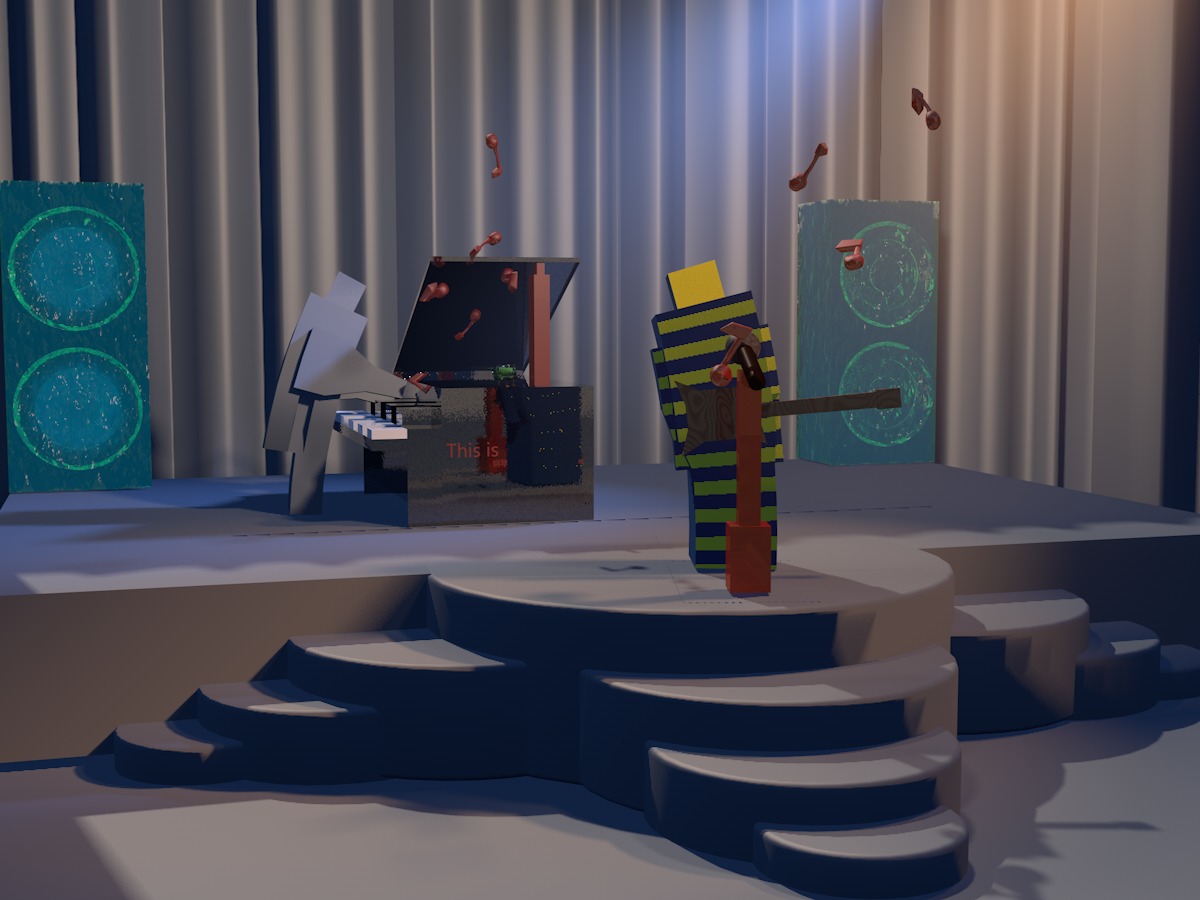 c4d--mg动画音乐舞台