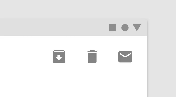 为了保持应用程序的一致性,对具有相似复杂程度的图标使用相同的持