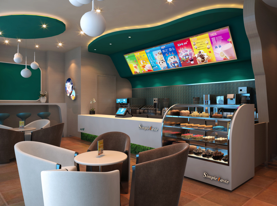 天津简单味道冰淇淋店|室内设计|空间\/建筑|魔方