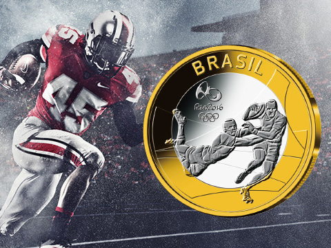 里约奥运会纪念币,代表体育精神|礼品\/纪念品|工