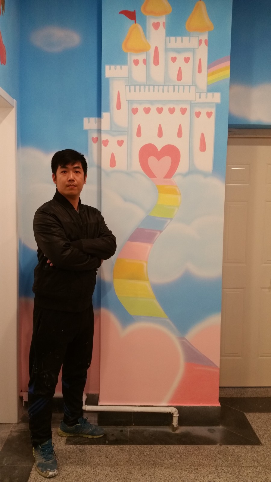 邯郸墙绘、邯郸手绘墙、邯郸新华书店彩绘、新