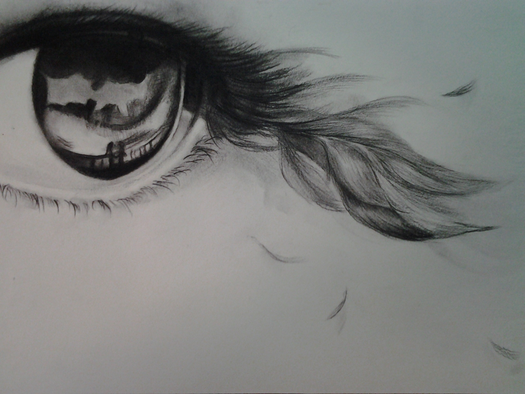 手绘涂鸦-眼-创意素描