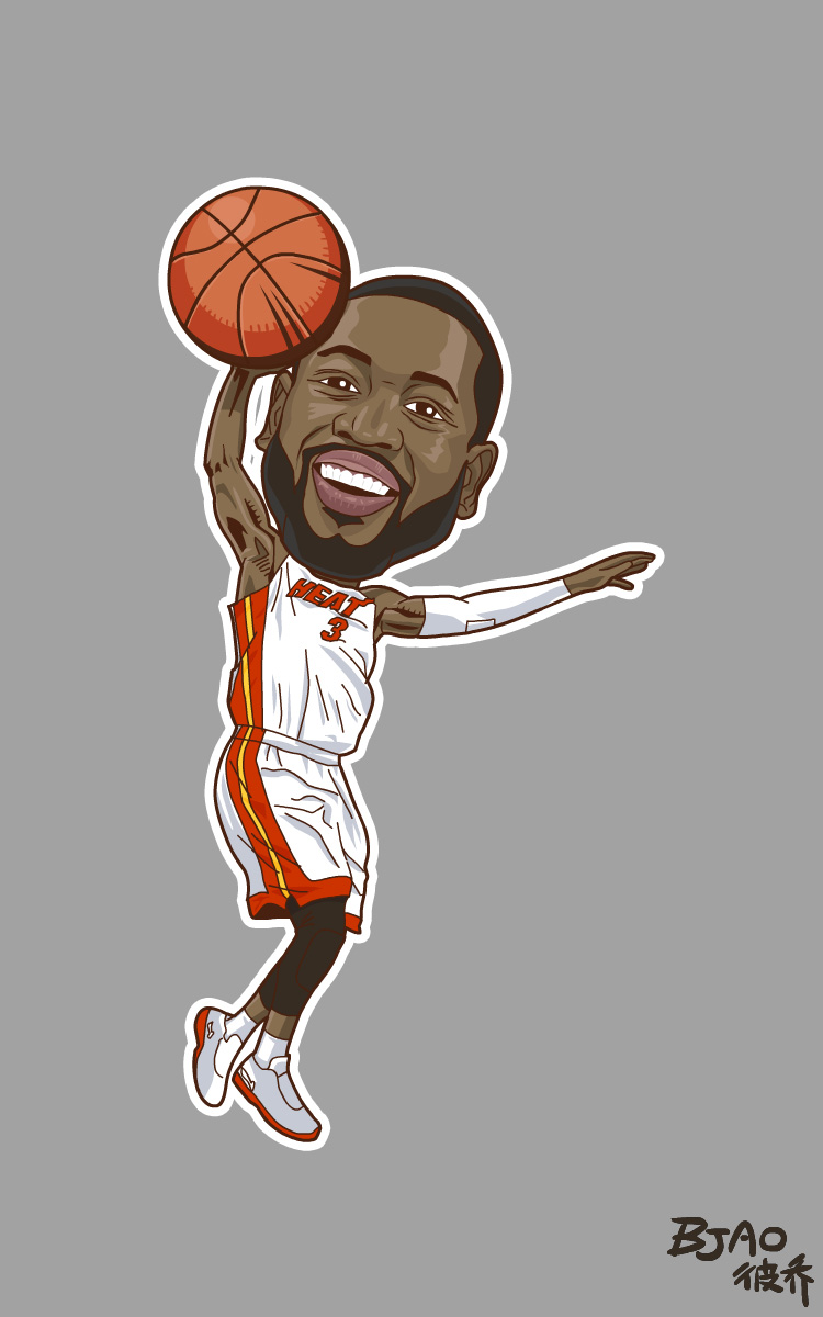 NBA playzone 球星卡通造型|肖像漫画|动漫|bja