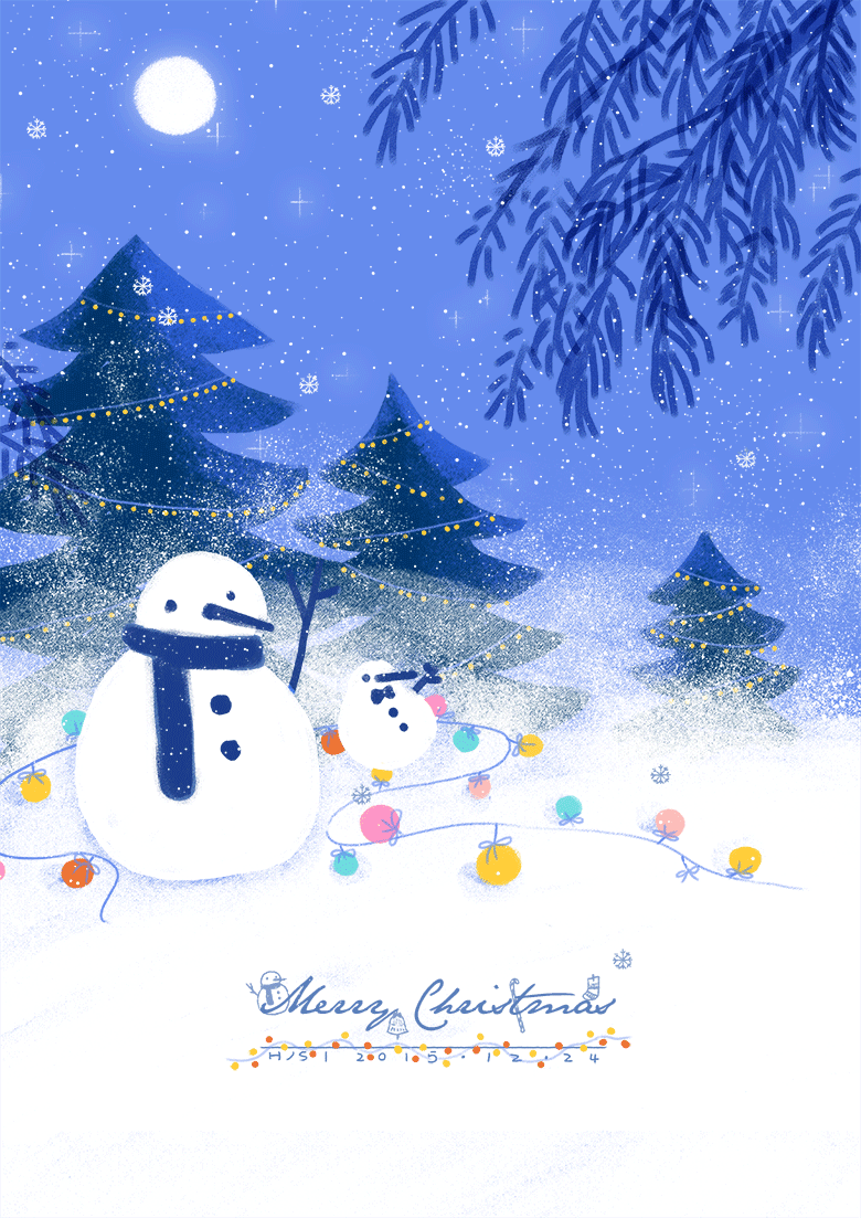 圣诞快乐|插画|儿童插画|h丿s - 原创作品 - 站酷