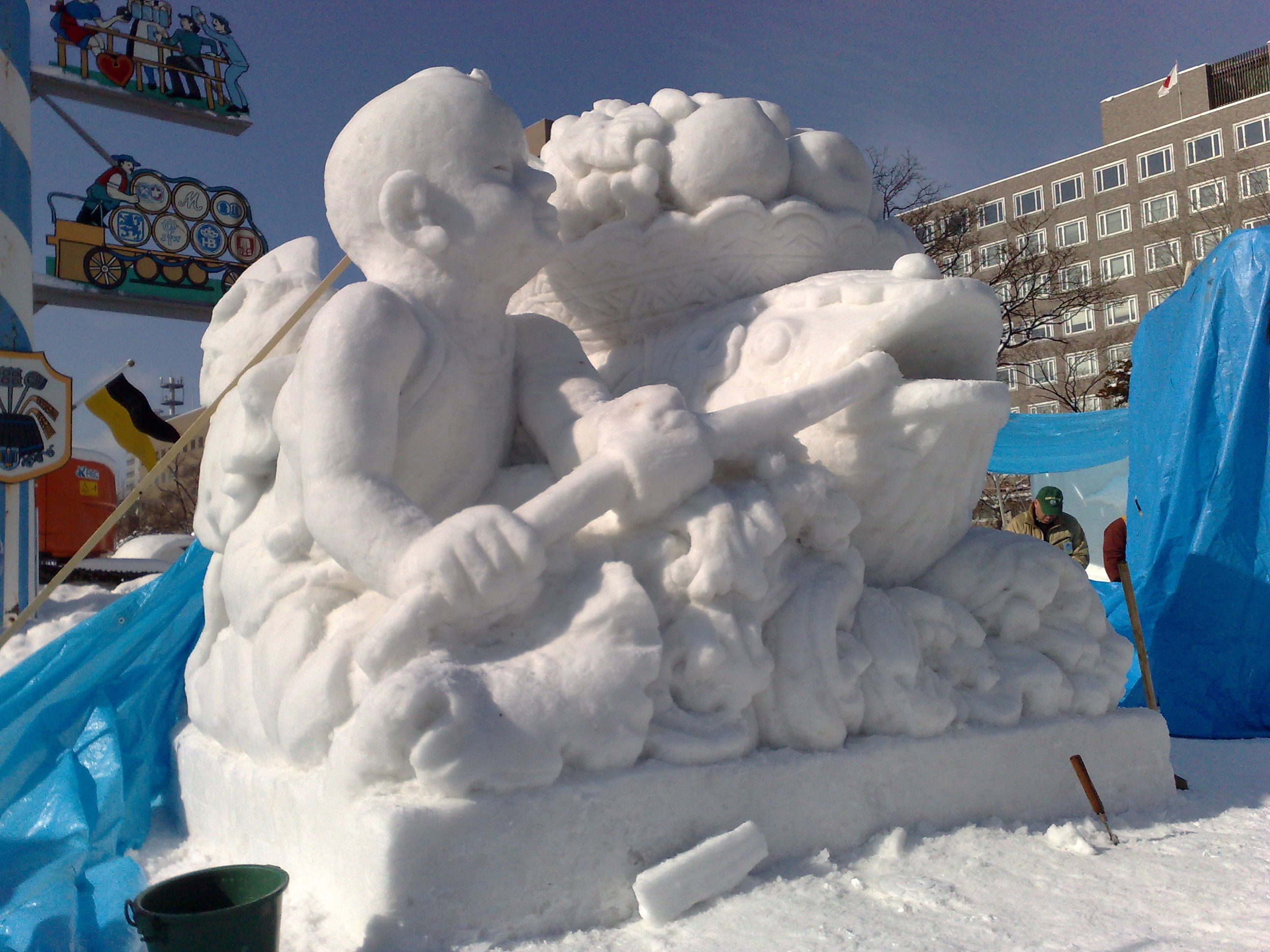 2009日本札幌国际雪雕大赛 参赛作品